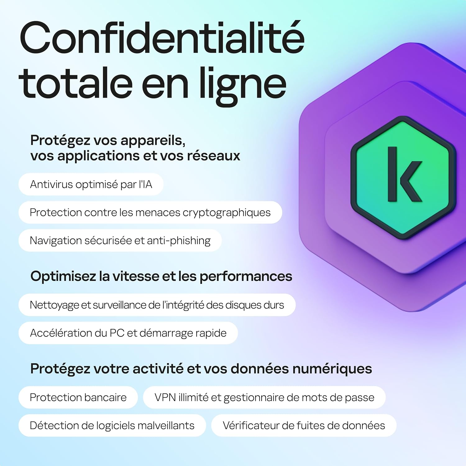 Kaspersky Plus Internet Security 2025 – 3 Appareils – 1 An – VPN illimité