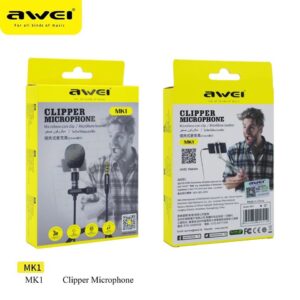 Awei Microphone - Mk1 - 3 Mètres - Réduction De Bruit – Noir