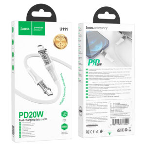 Cable Type-C to Lightning “U111 Transparent Discovery Edition” PD