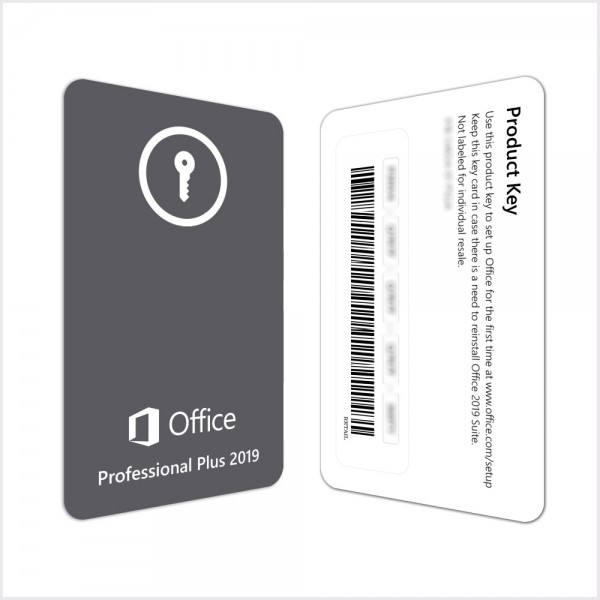 Clé d'Activation Microsoft Office 2019 Professionnel Plus